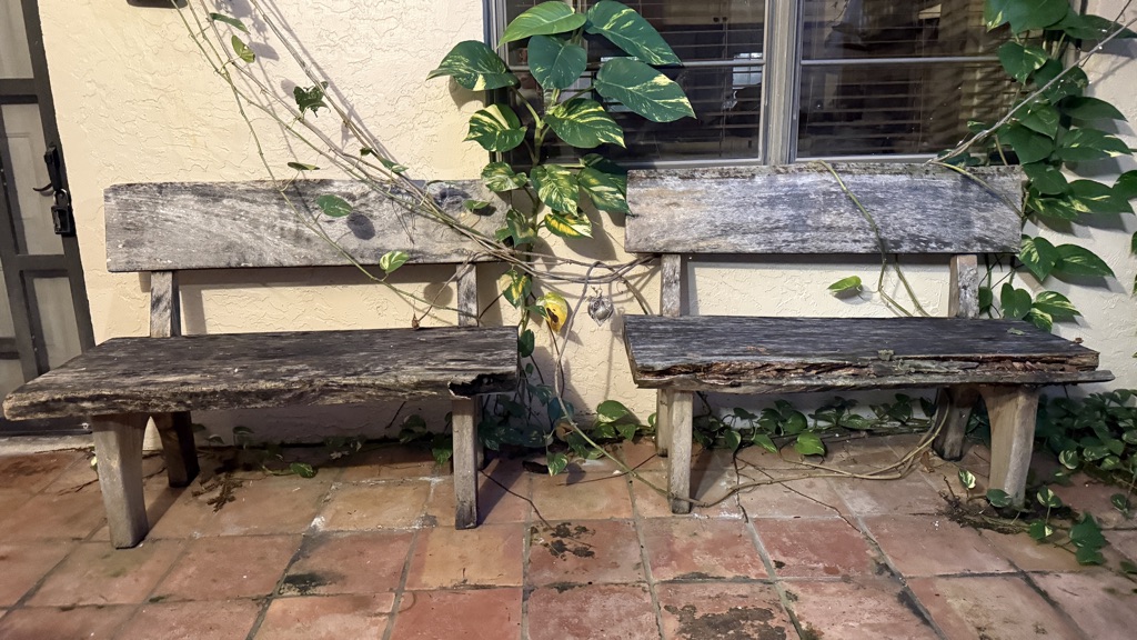 Free 2 wooden benches free