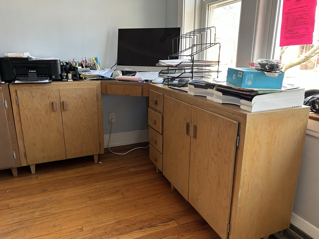 Free Mid Modern Century Corner Desk