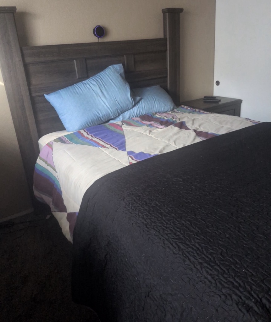 Free King bed frame and dresser with night stands