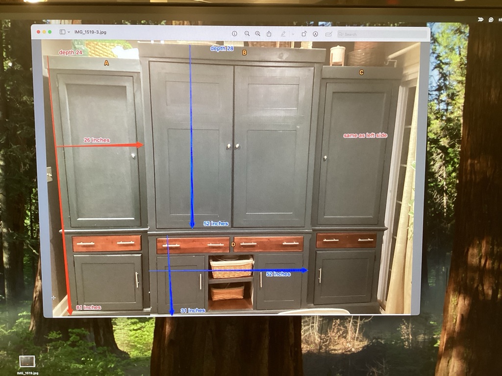 Free Entertainment wall unit turned into storage