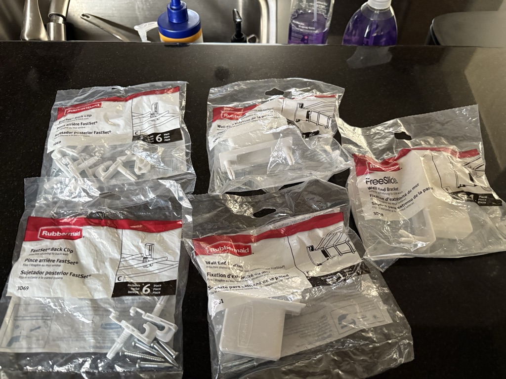 Free Used Rubbermaid Closet Shelves