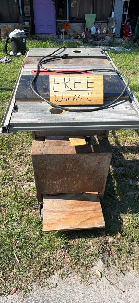 Free Ryobi Table saw