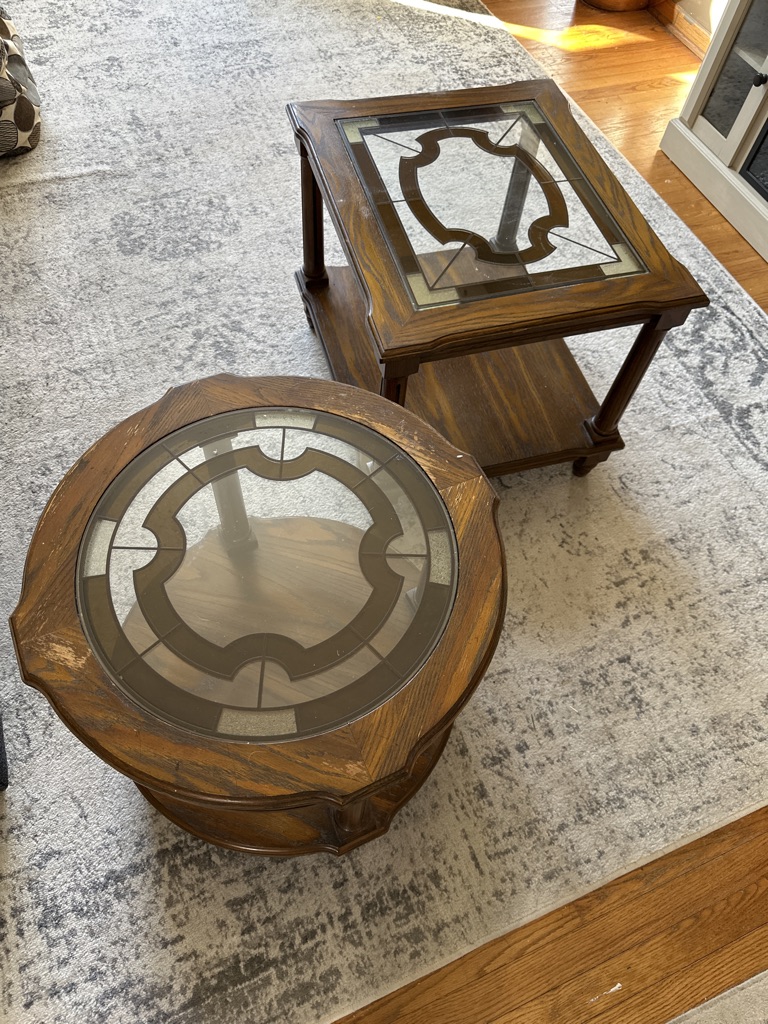 Free 2 matching end tables