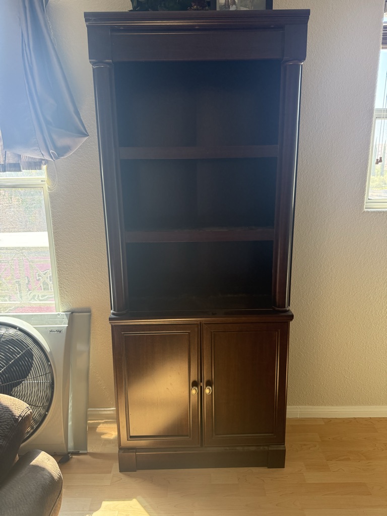 Free Bookcase in Dark Cherry Wood