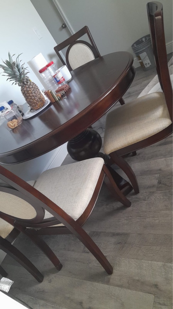 Free dining room table and chairs