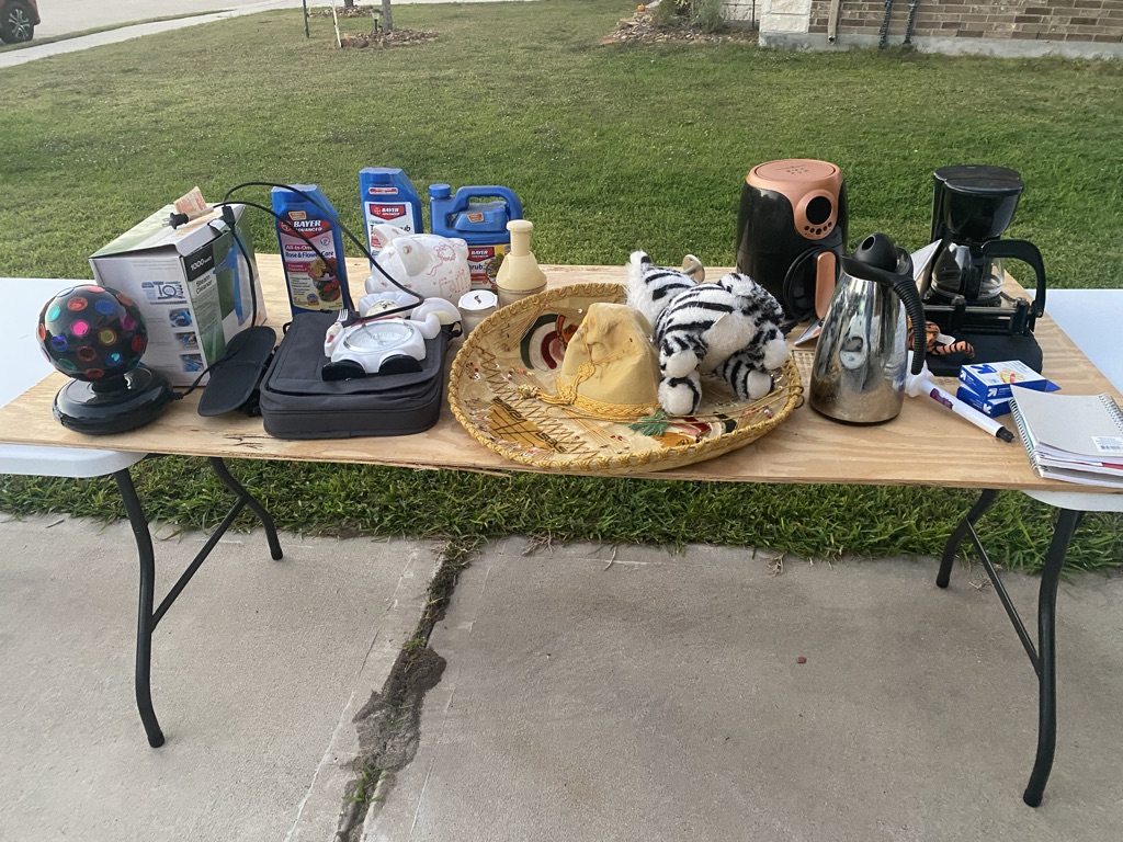 Free Leftover  from garage sale