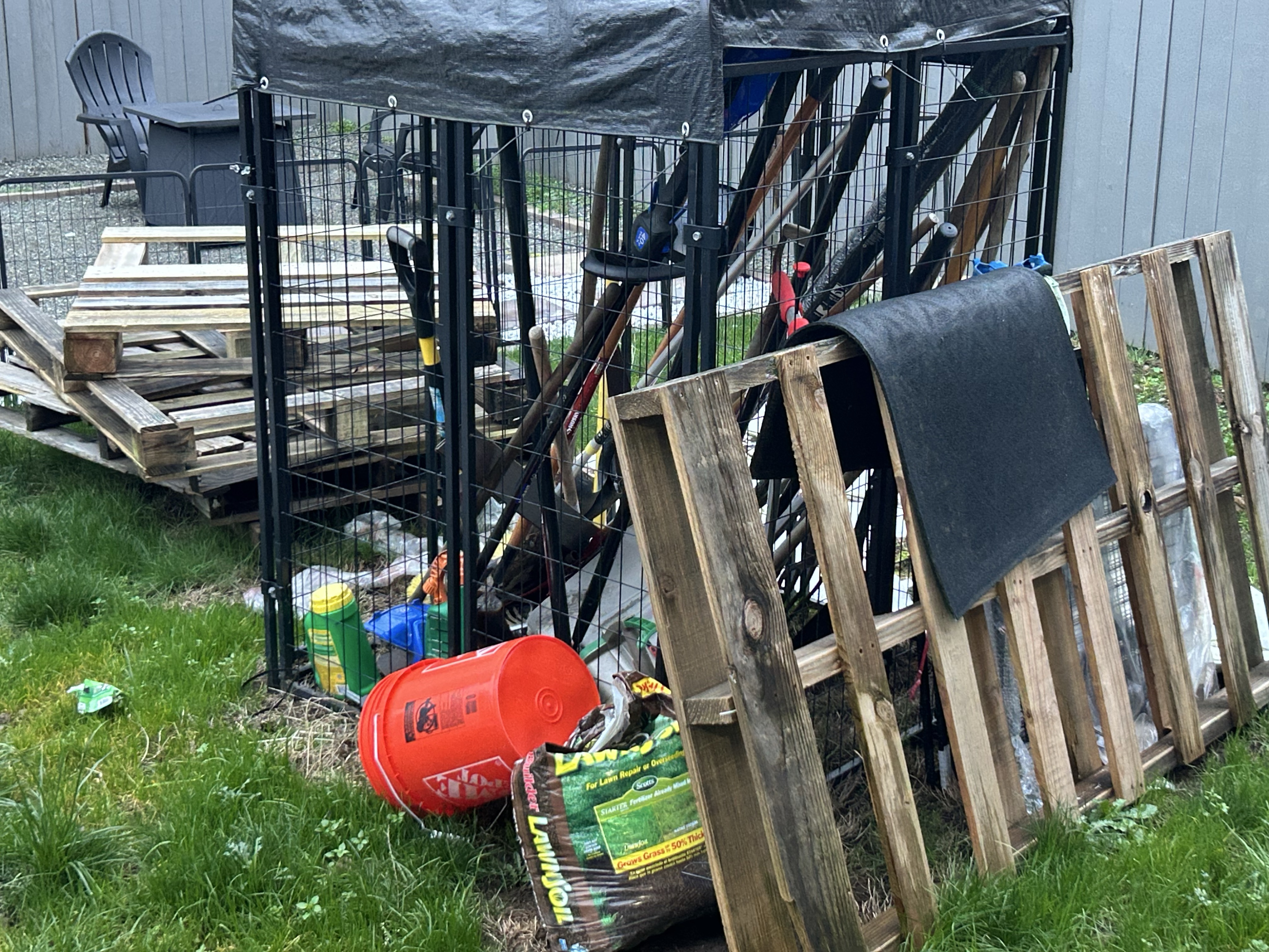 Free 6 weathered large pallets