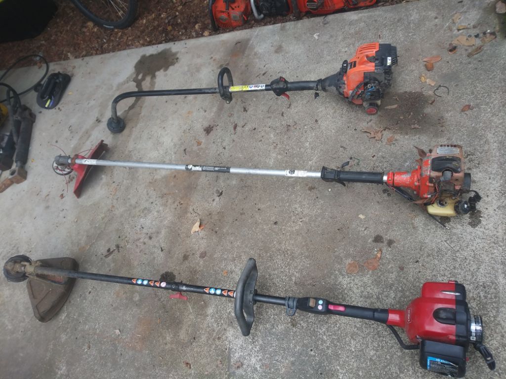 Free 3 string line trimmers (Toro, Redmax, Remington)