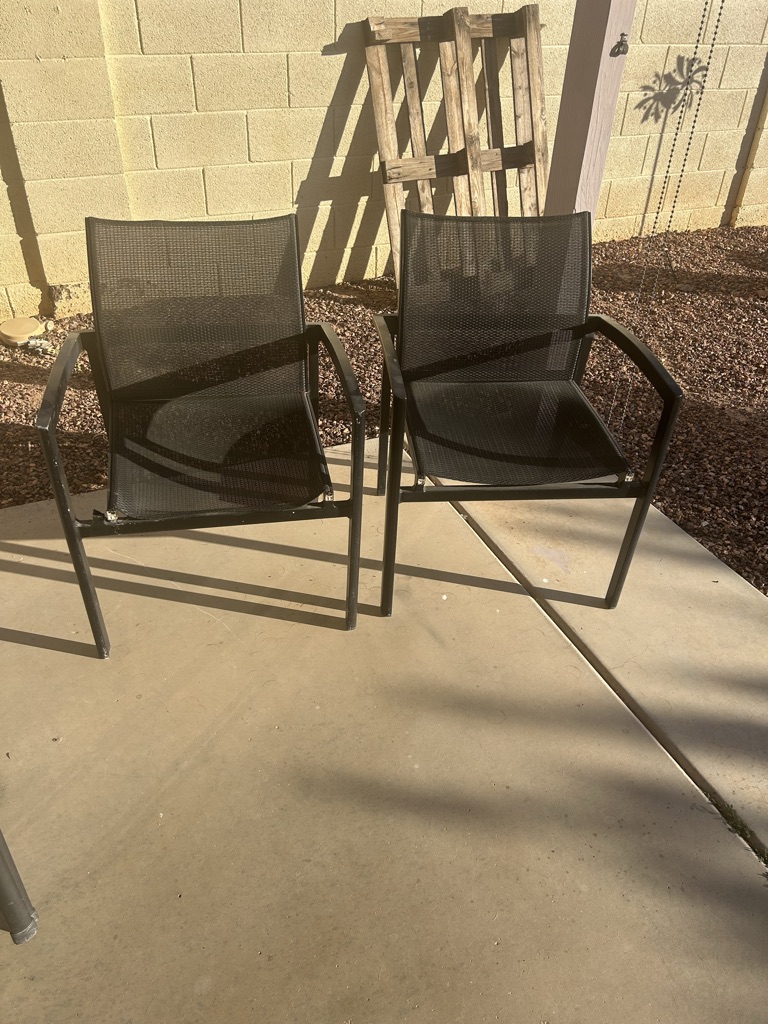 Free 2 FREE PATIO/LAWN CHAIRS