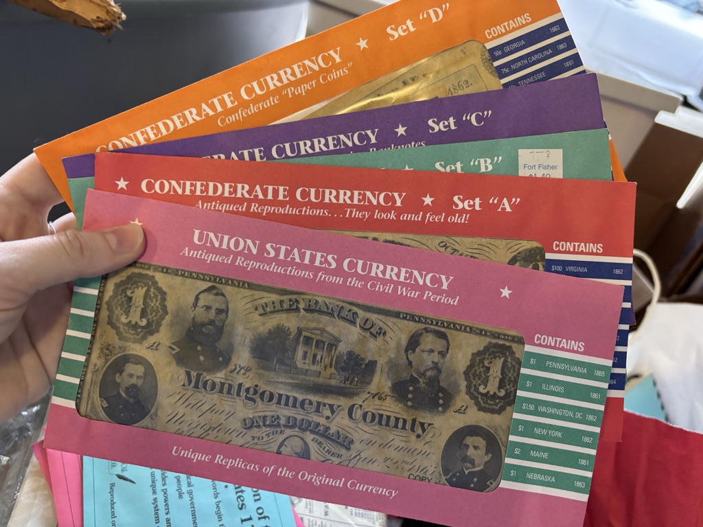 Free Replica Civil War currencies, Declaration, Constitution, Etc.
