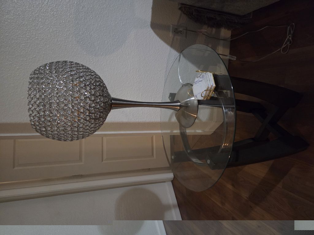 Free couch. chair, glass end table.