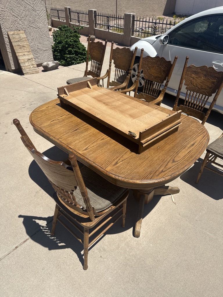 Free Table and six chairs