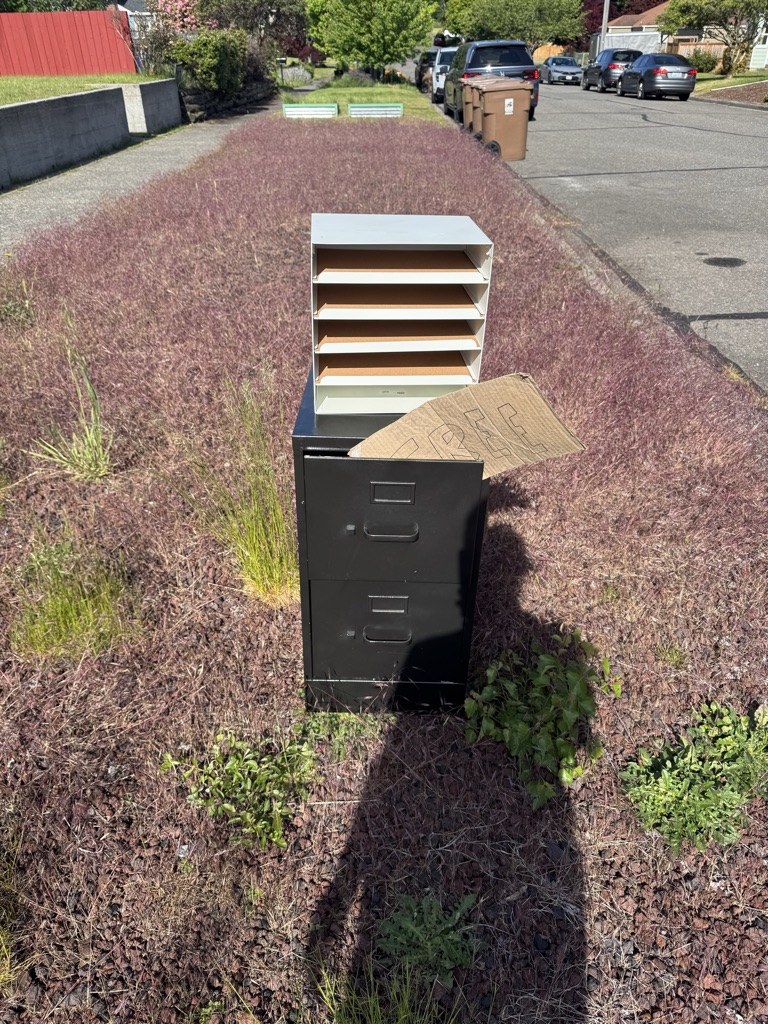 Free Filing cabinet and desk organizer