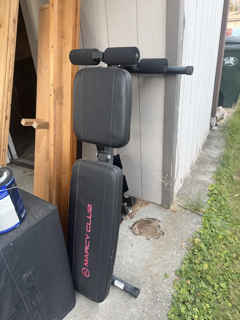 Free Bench and weight rack