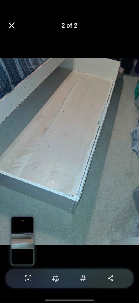 Free Trundle bed d drawer to hold twin mattress