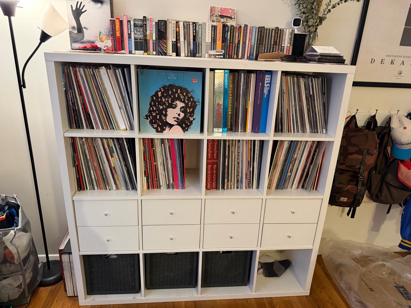 Free Record/Book Shelves w/ Drawers and Baskets