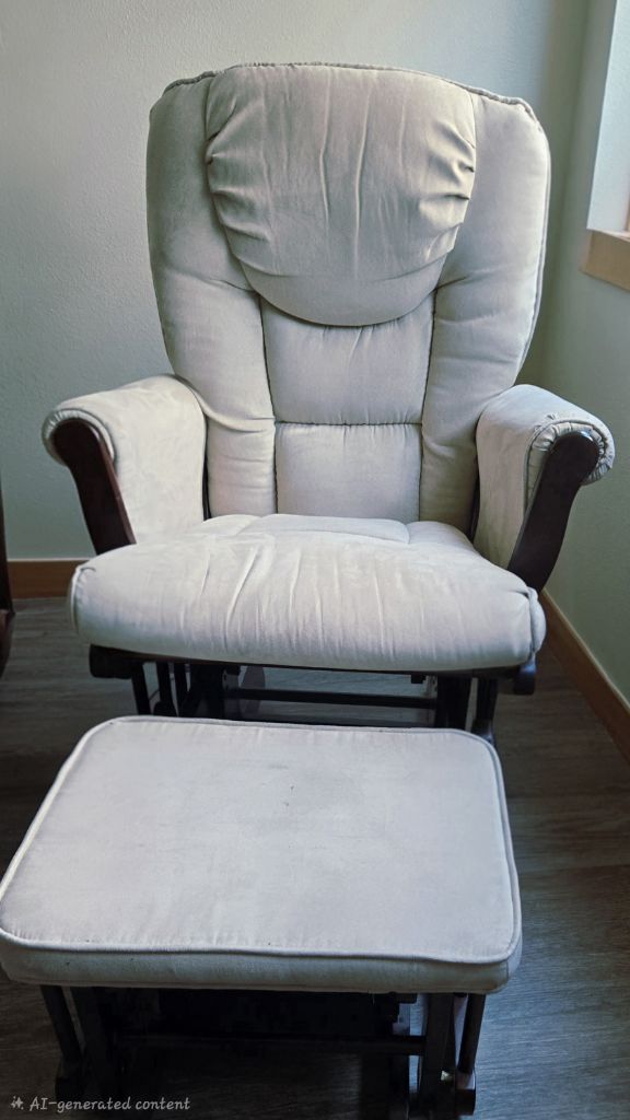 FREE: Glider Rocker Chair with Ottoman