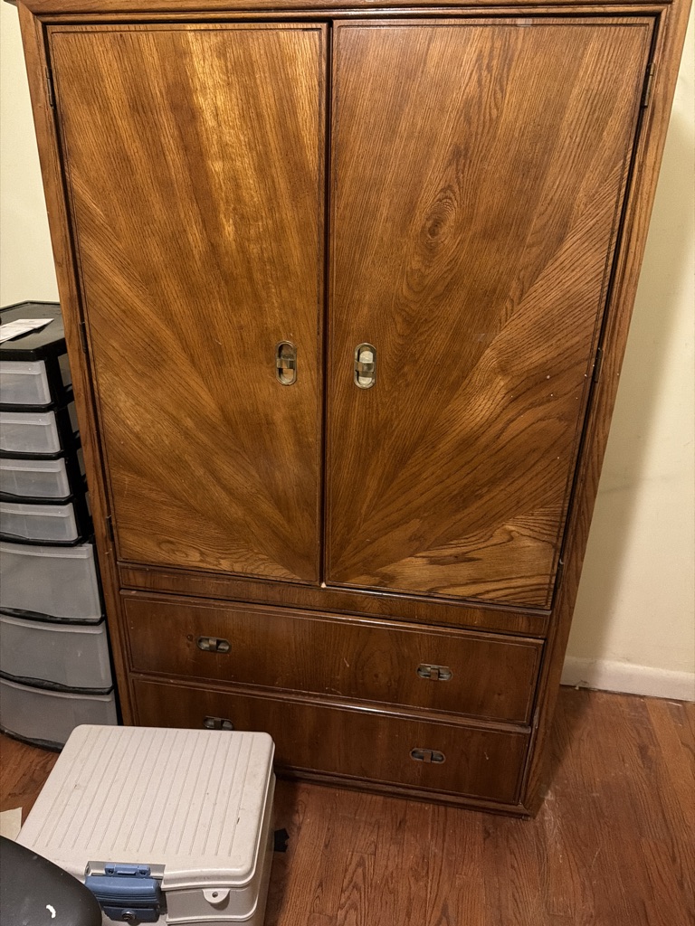 Free Armoire Solid Hardwood