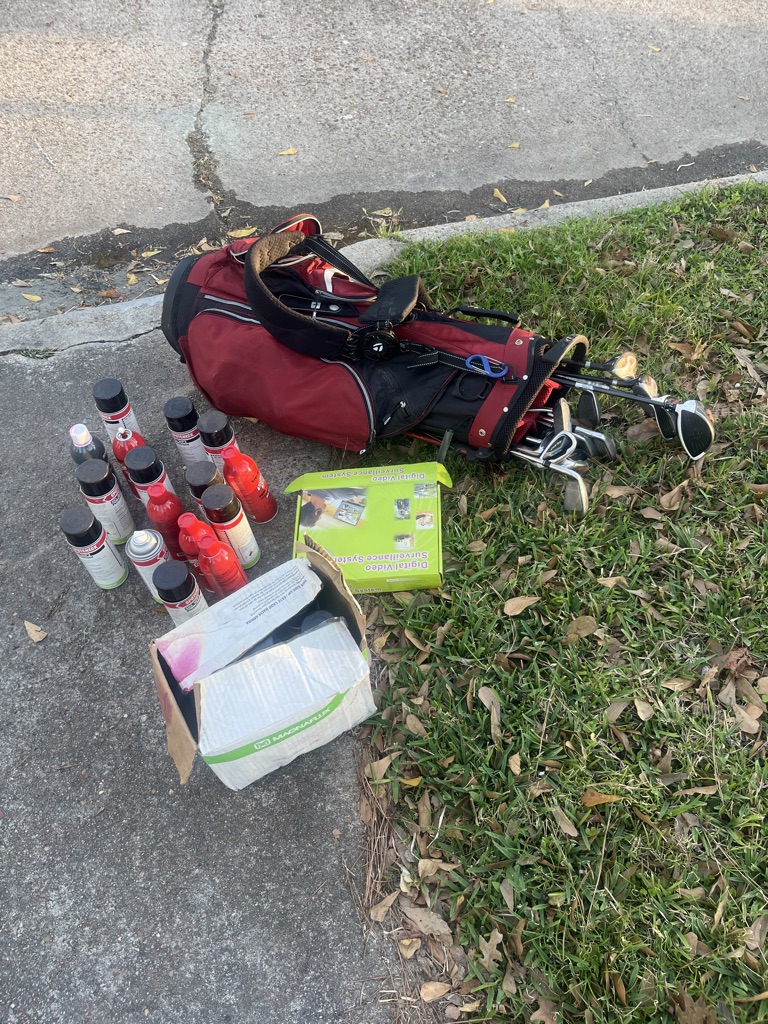 Free stuff from golf clubs to surveillance cameras