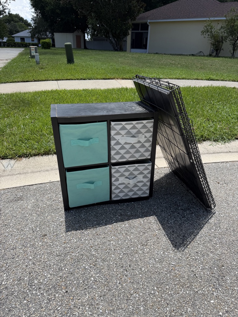 Free Storage cube and Large dog crate