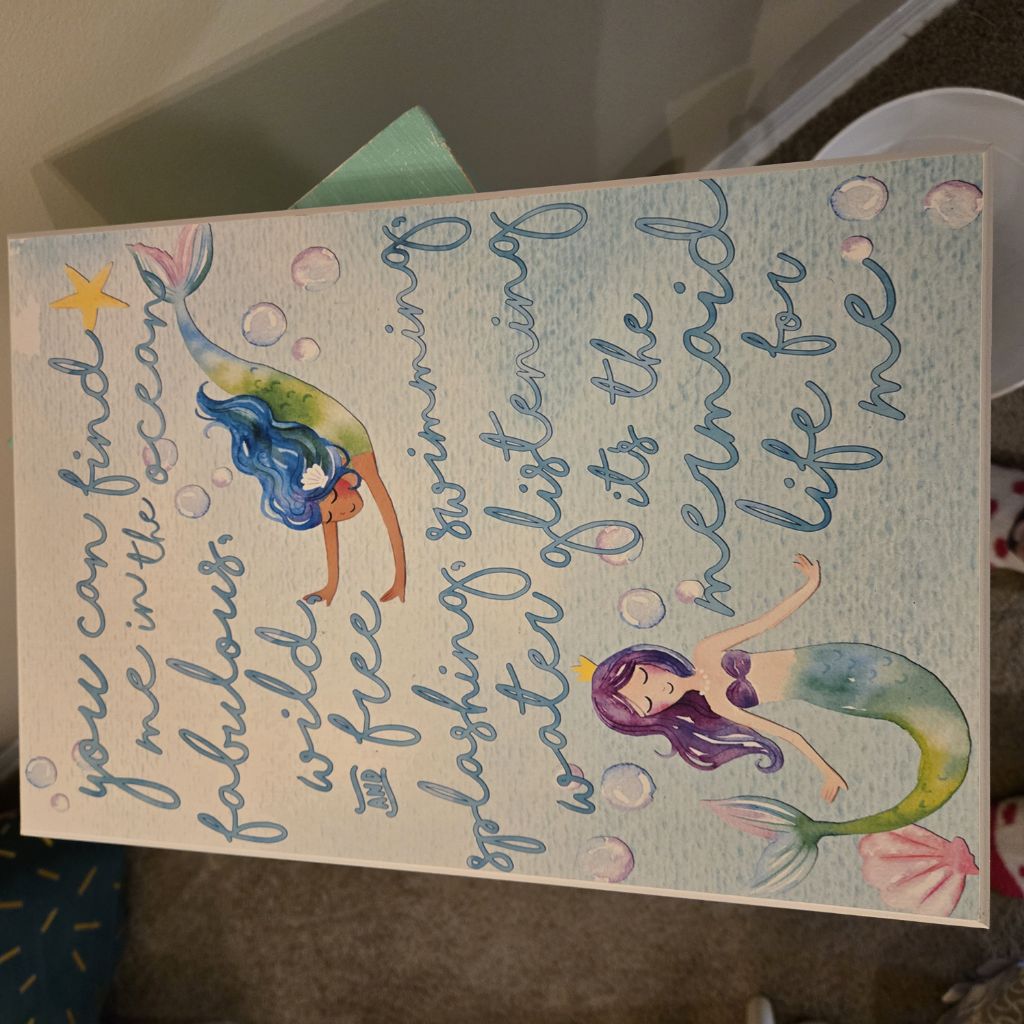 Free Mermaid wall decor