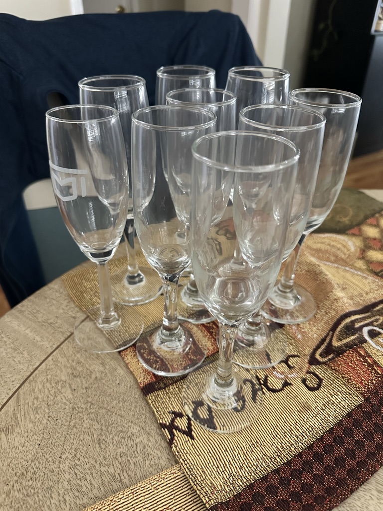 Free Champagne glasses