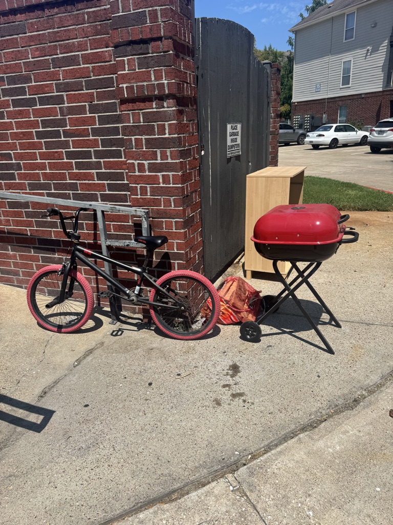 Free bicycle and barbecue