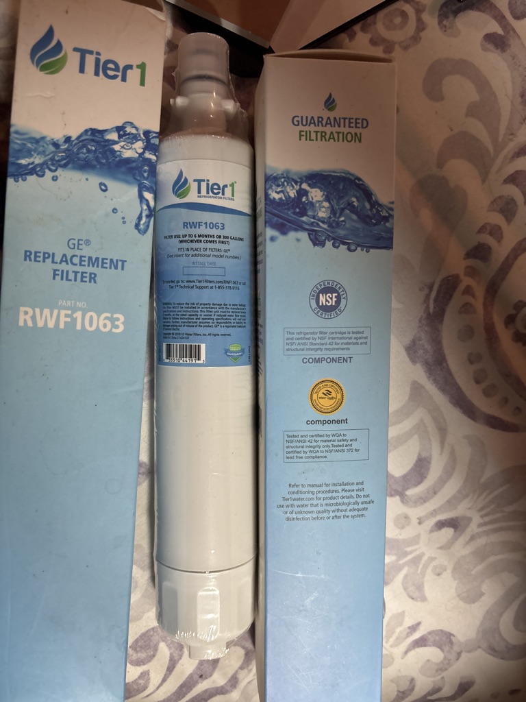Free - two GE replacement filters, RWF1063