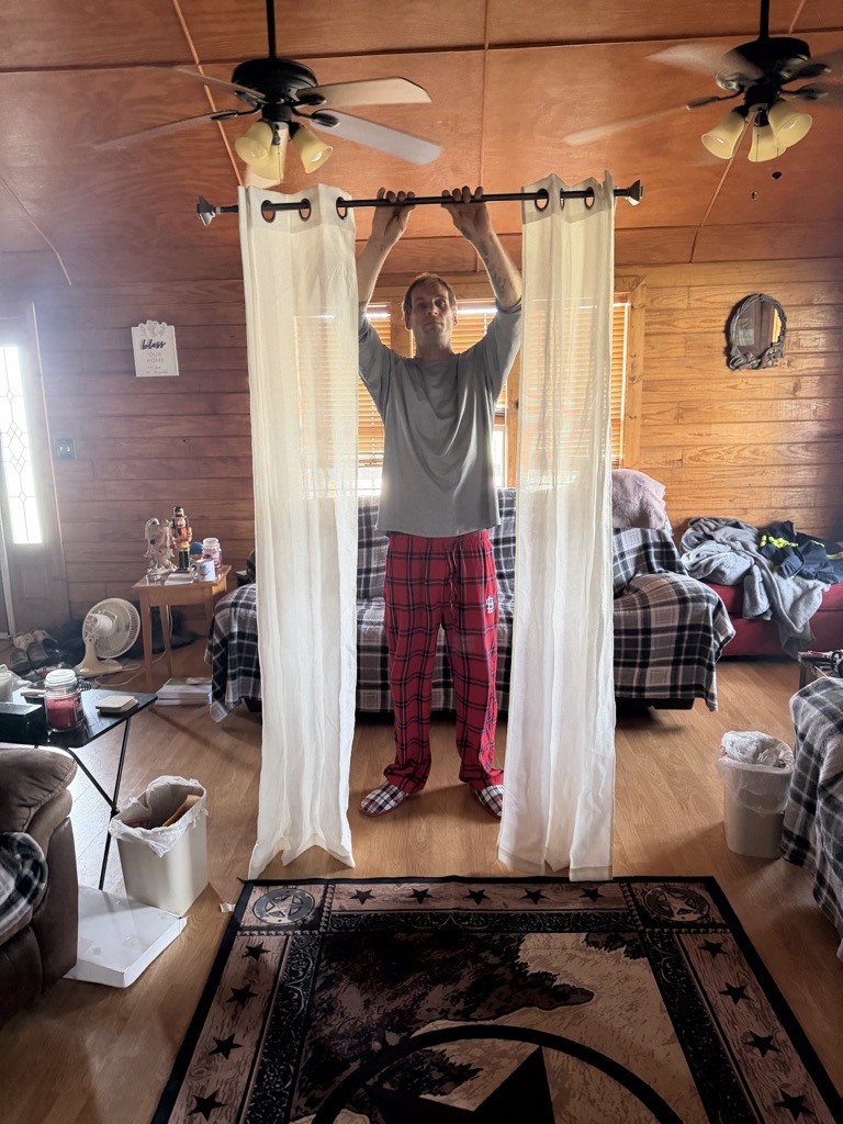 Free Curtains and curtain rods