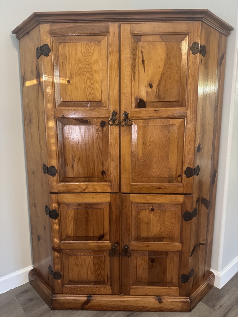Free Armoire/ large corner cabinet