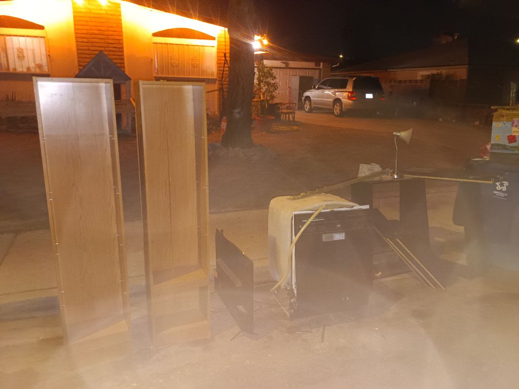 Free Book shelves,lamp etc