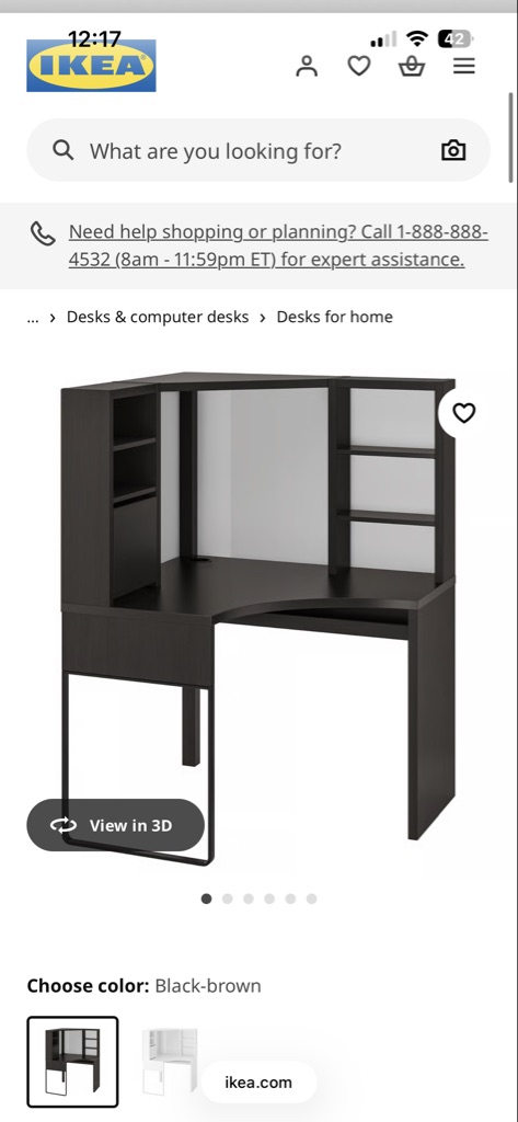 Free ikea corner desk