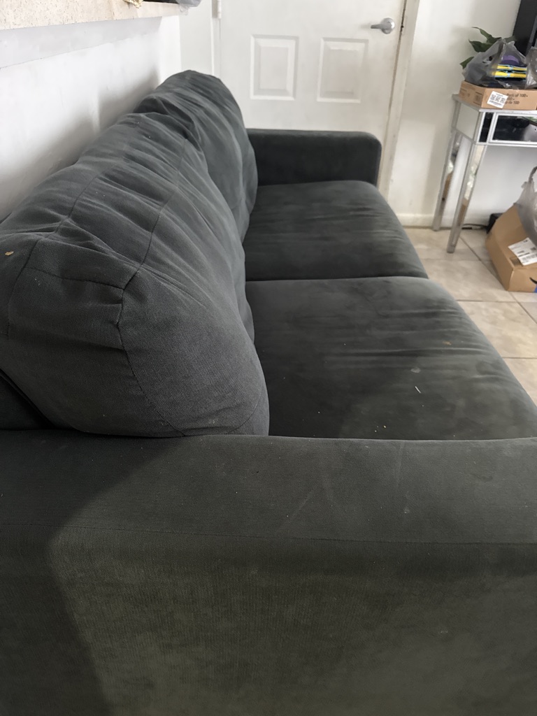 Free couch needs cleaning