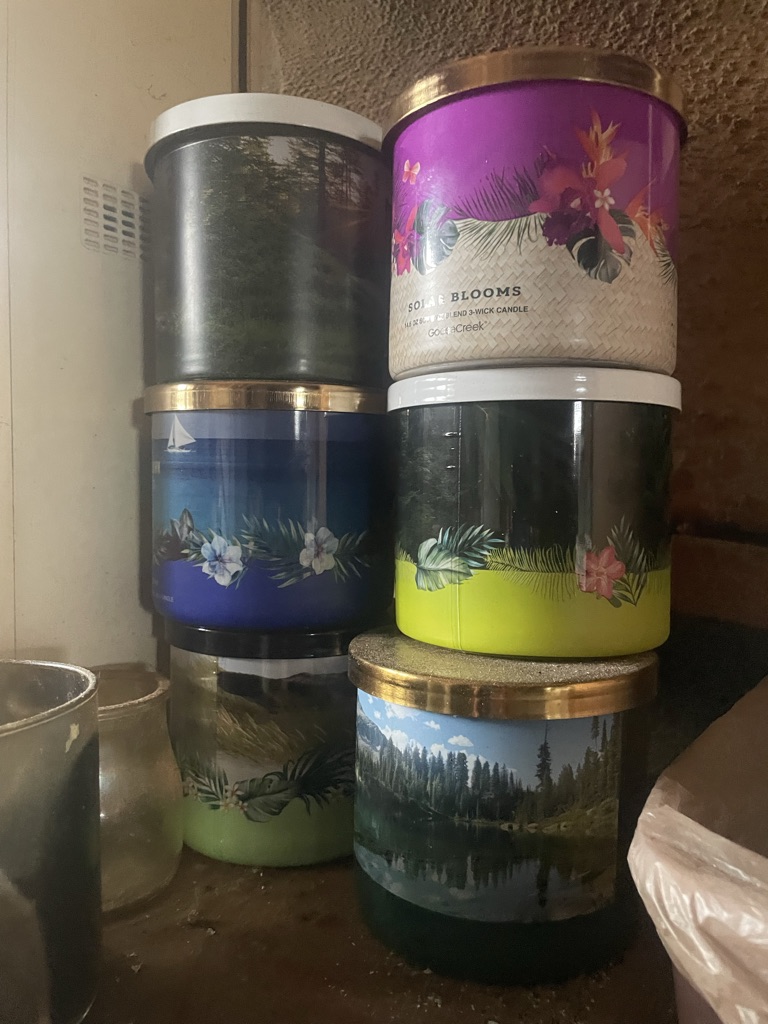 Free Candle jars