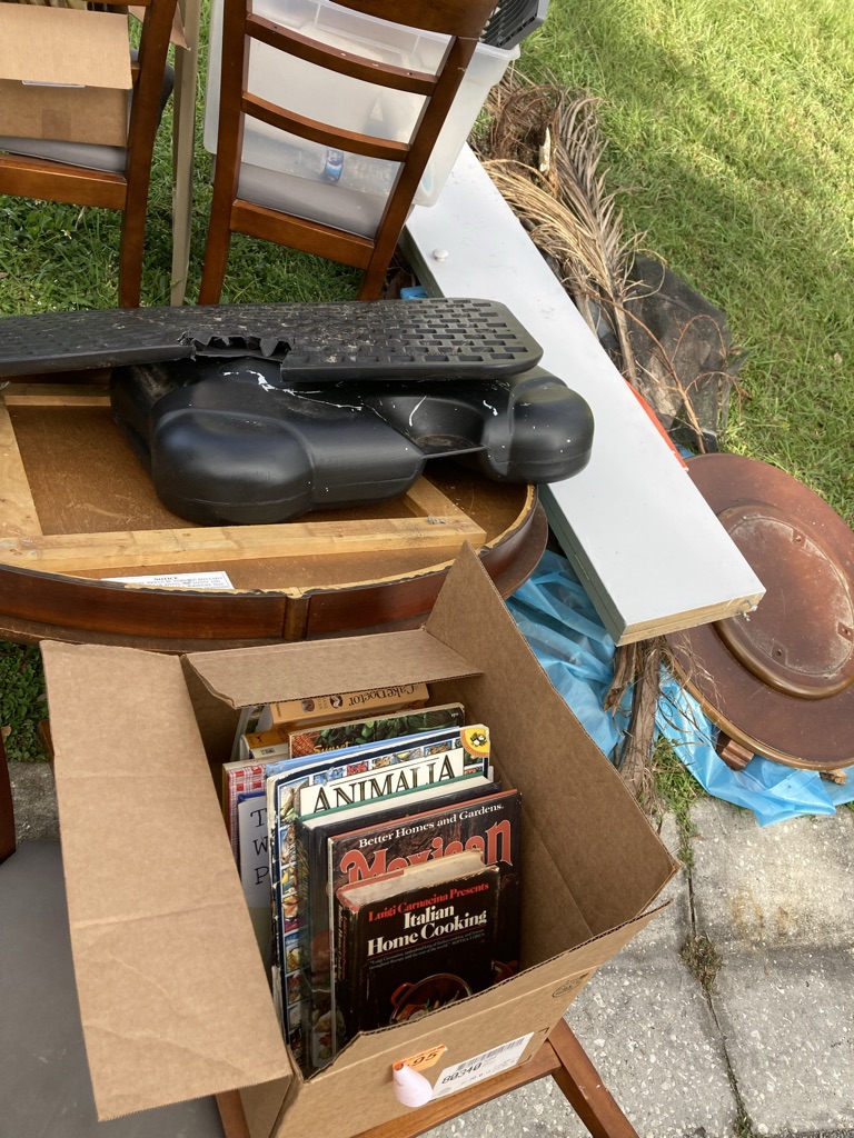 Free Dining chairs and kids and cooking books and other miscellaneous stuff