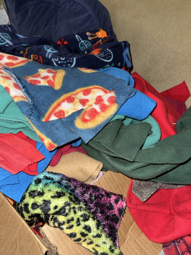 Free Fleece Used Fabric