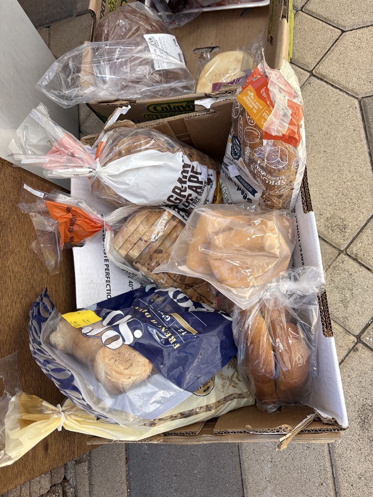Free bread and meat