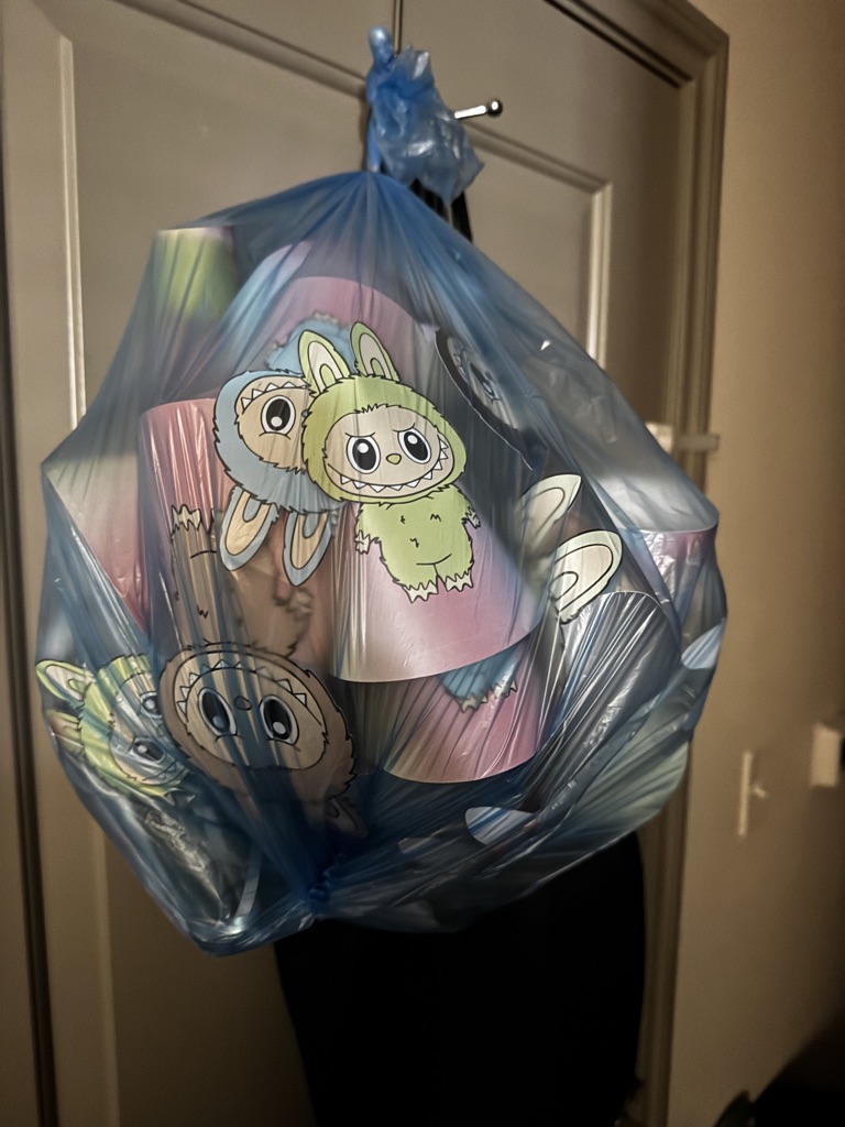 Free Labubu party stuff.