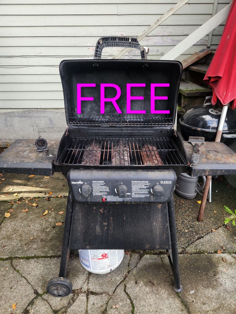 Free gas grill