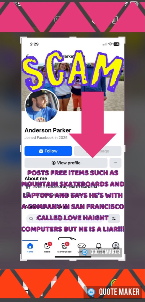 Free ANDERSEN PARKER SCAMMER