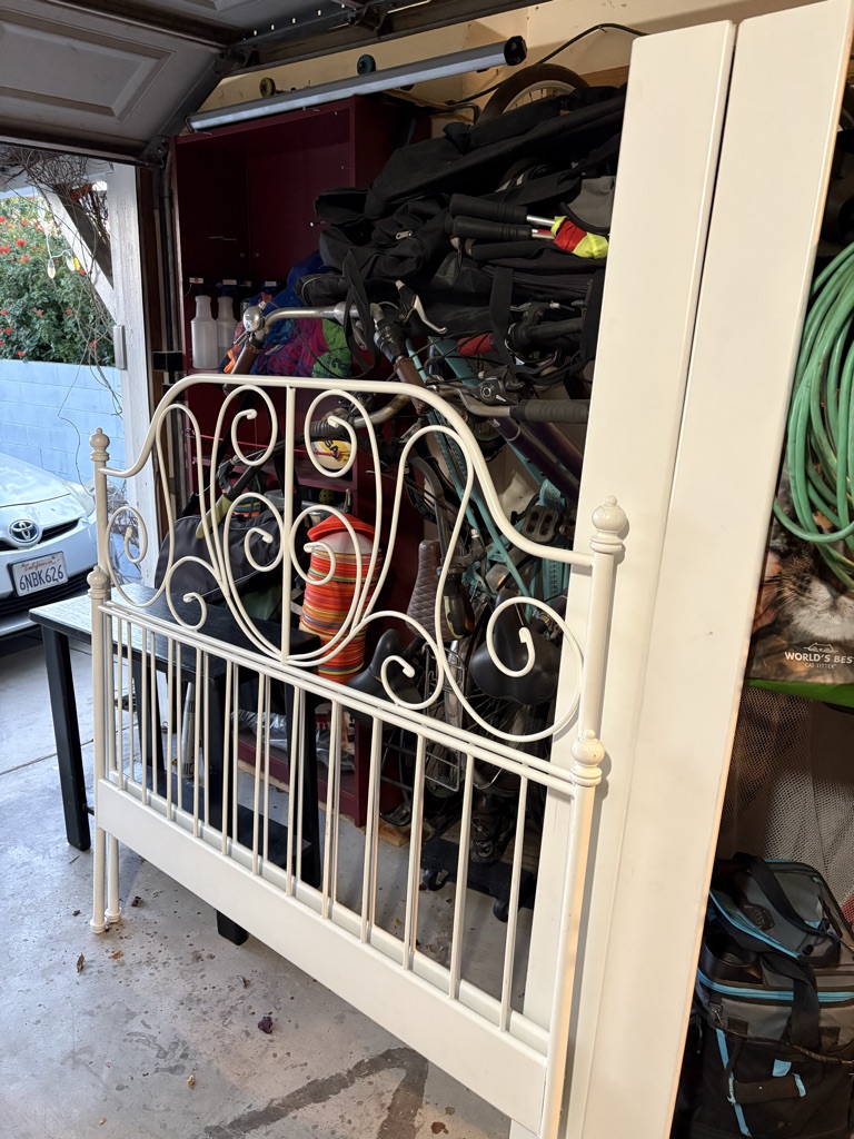 Free Full bed frame plus box mattress