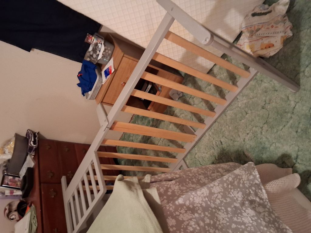 Free Toddler bed and mattress needs a good home for someone in need.