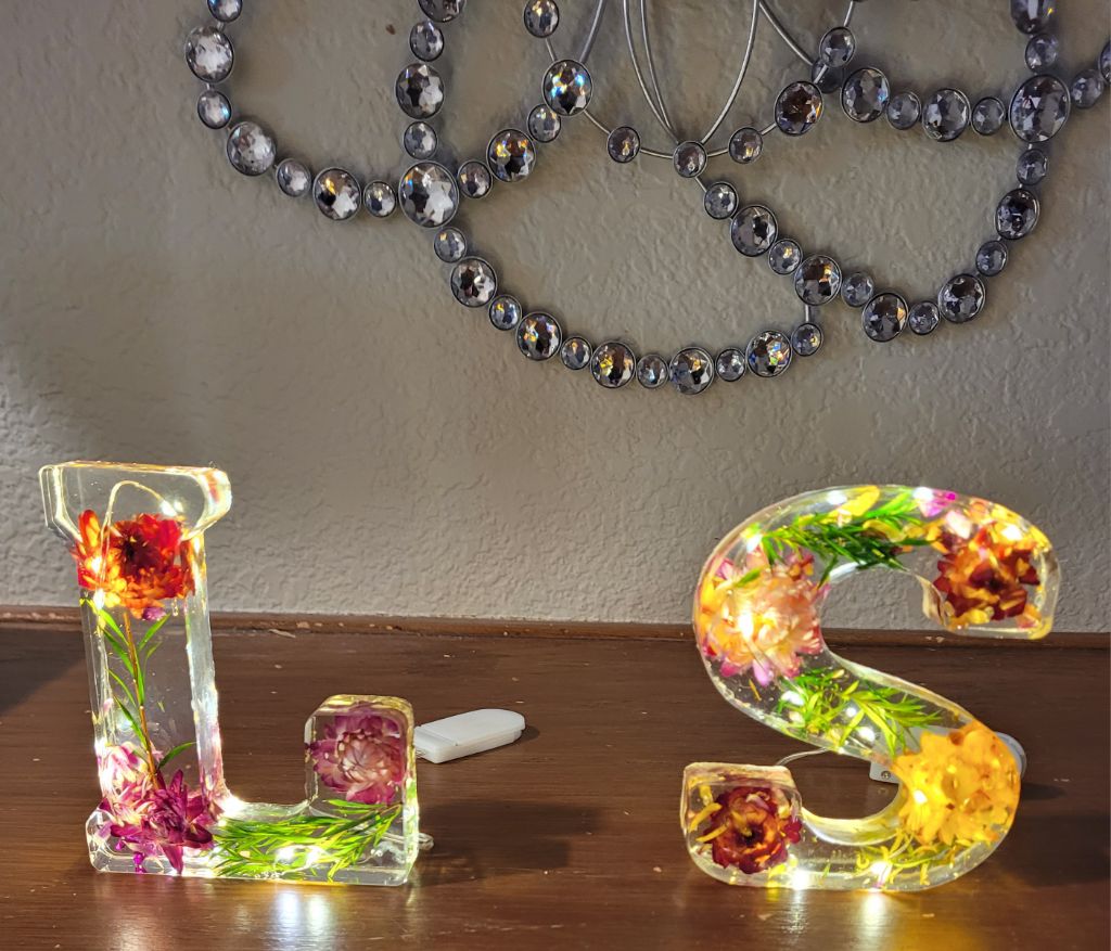Free 2 FREE LIGHT UP FLORAL INITIALS
