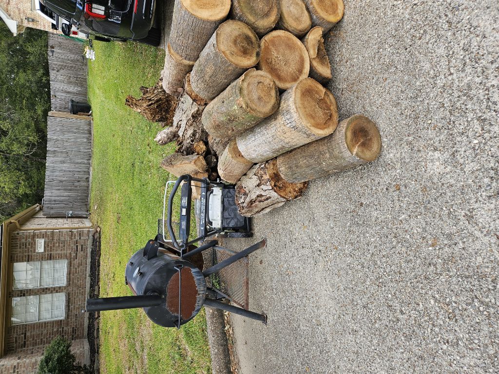 Free firewood, mower, grill