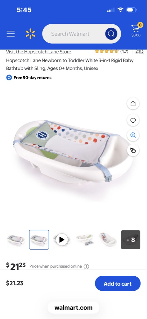 Free Baby bathtub