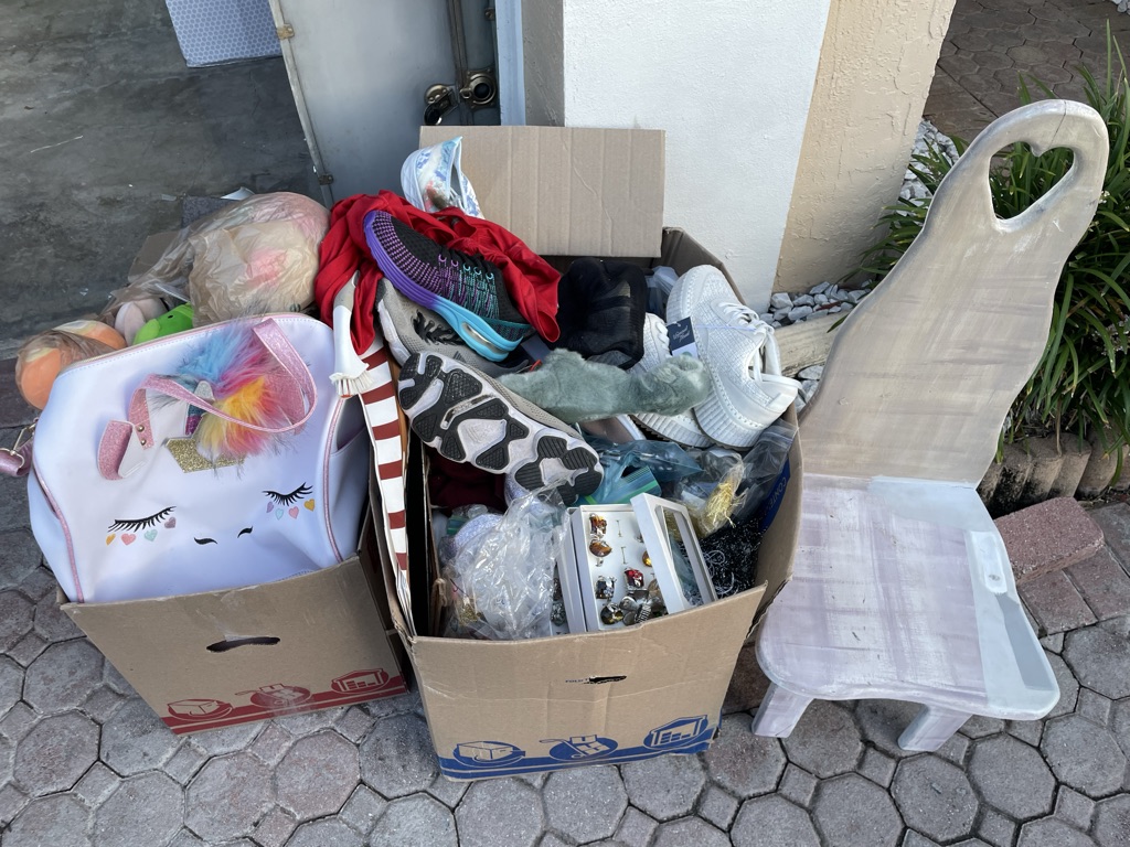 Free Women’s and girls shoes, clothes and toys