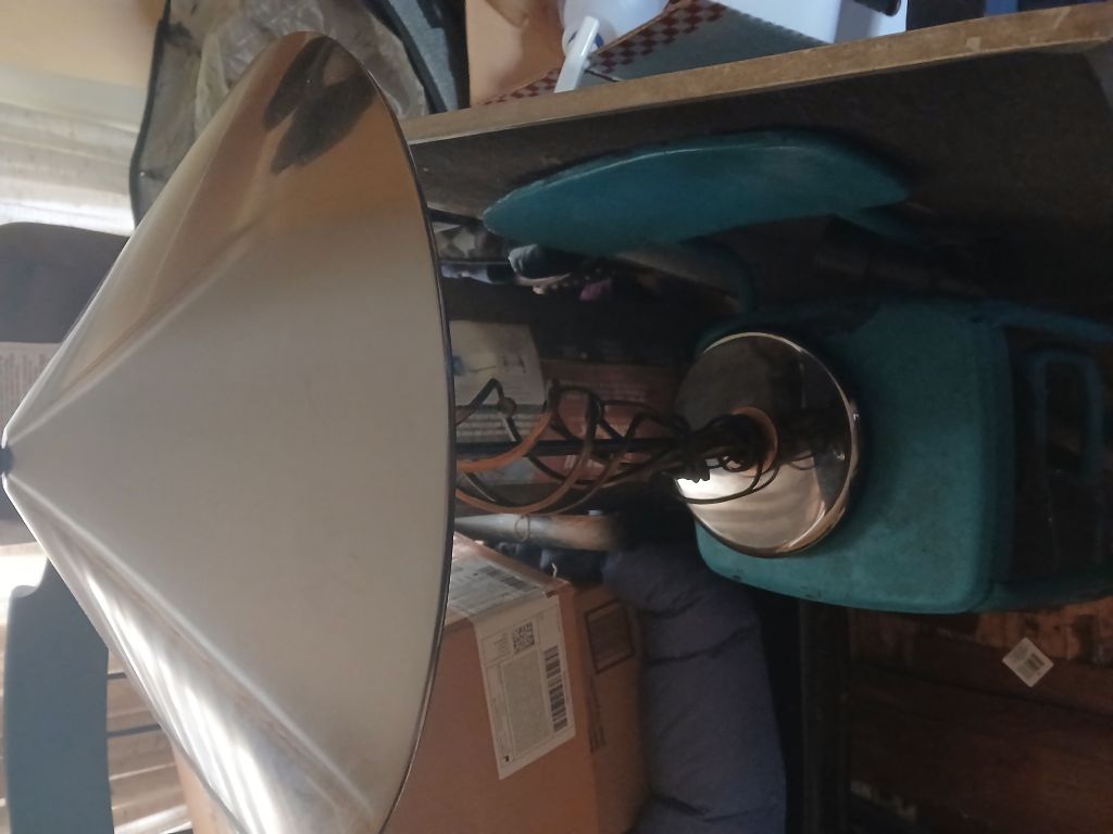 Free grey and gold table lamp