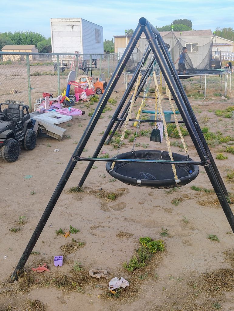 Free Swing set and trampoline