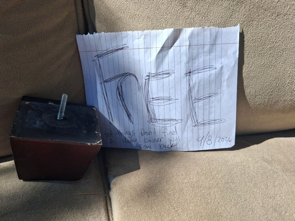 Free stuff off Kaiser and James st