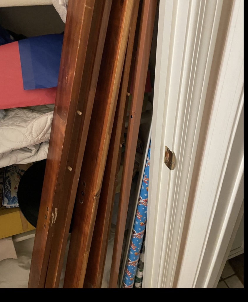Free Queen size wood bed frame